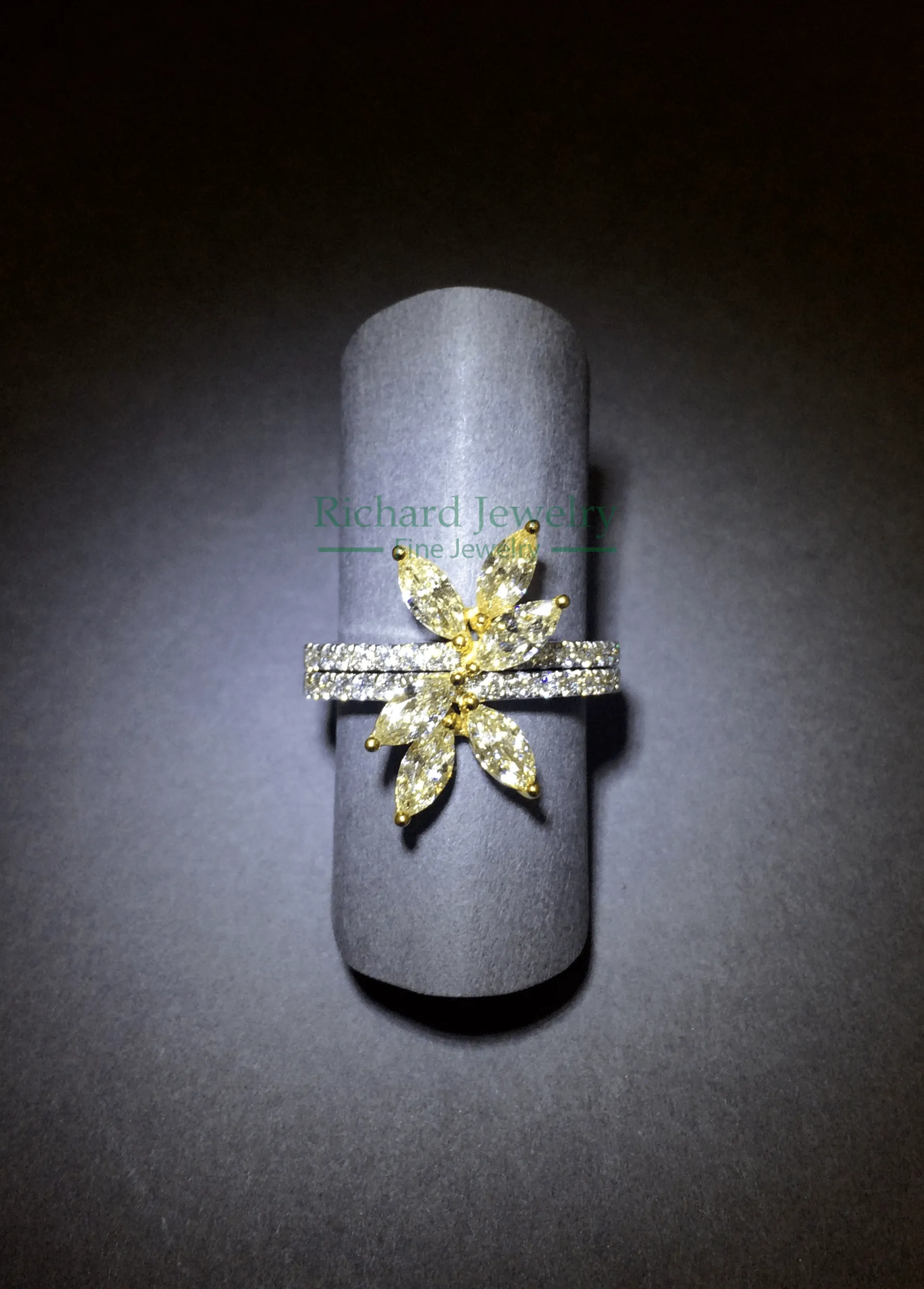 Brilliant Yellow Diamond Rings