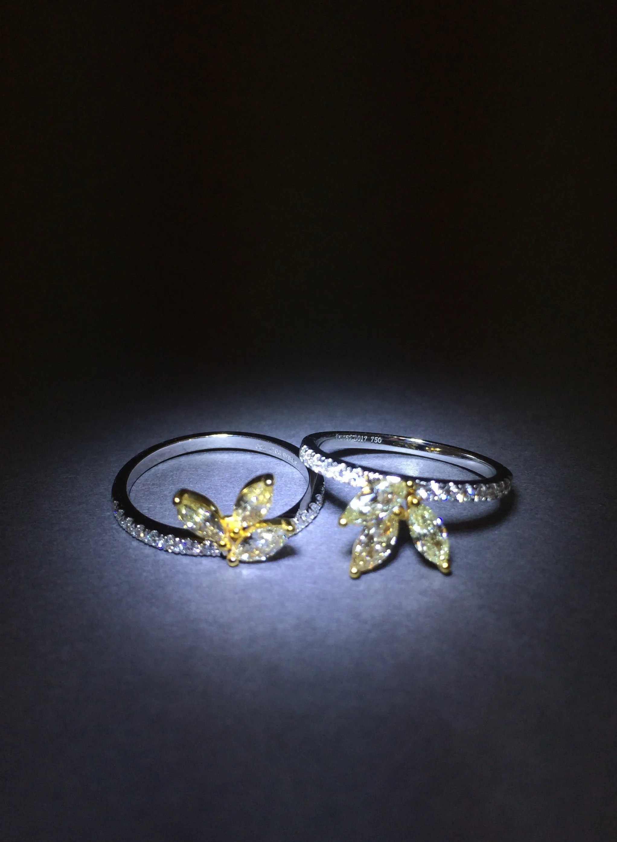 Brilliant Yellow Diamond Rings