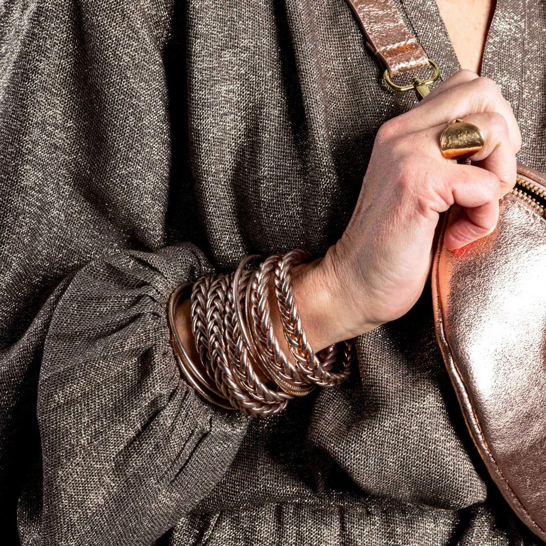 Buddhist Bracelet Thick Champagne