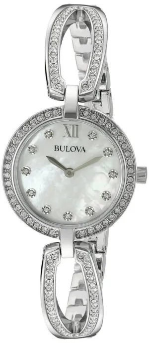 Bulova Quartz Crystal Ladies Watch 96L223