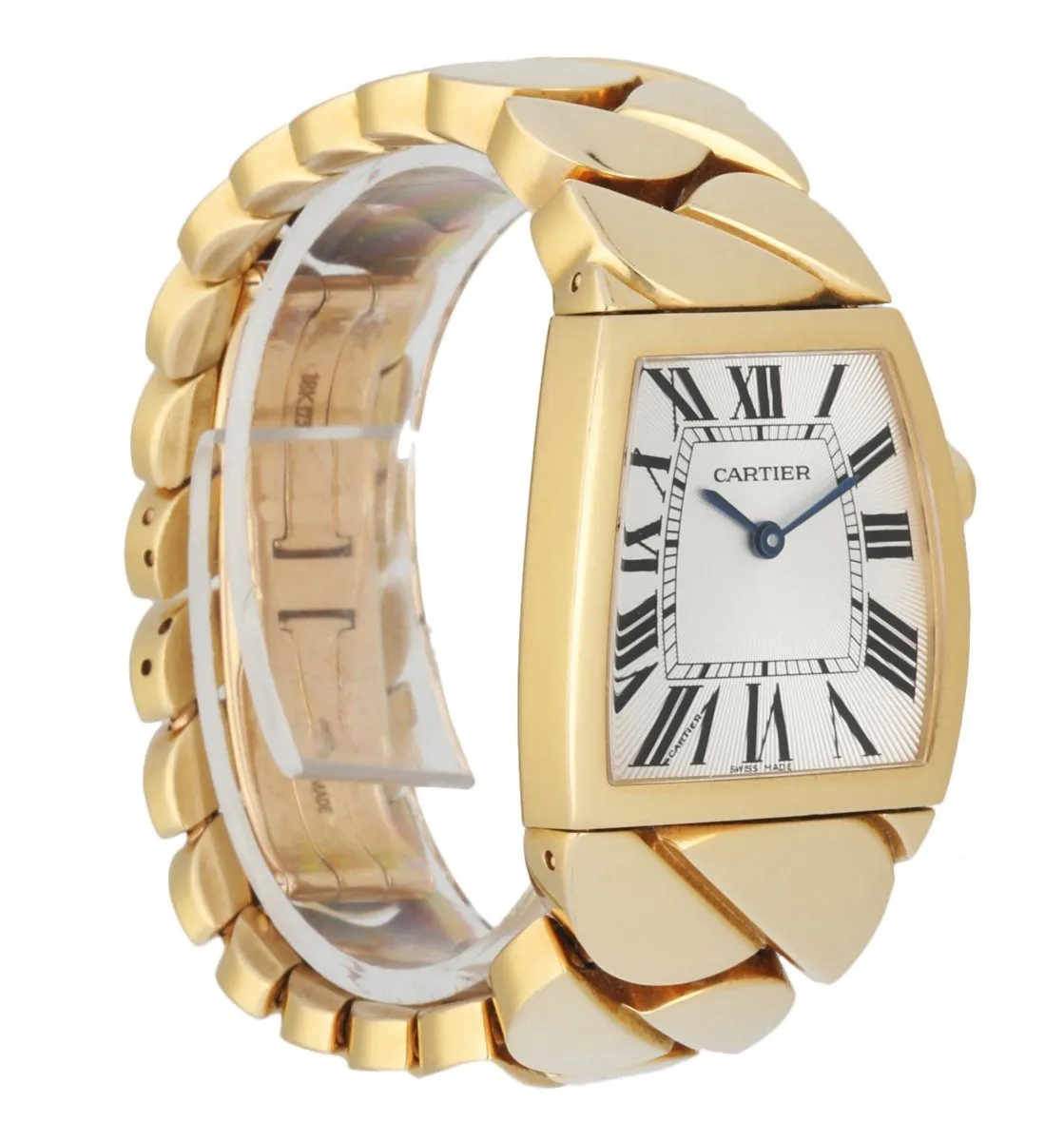 Cartier La Dona 2836 18K yellow Gold Ladies Watch Box & Papers