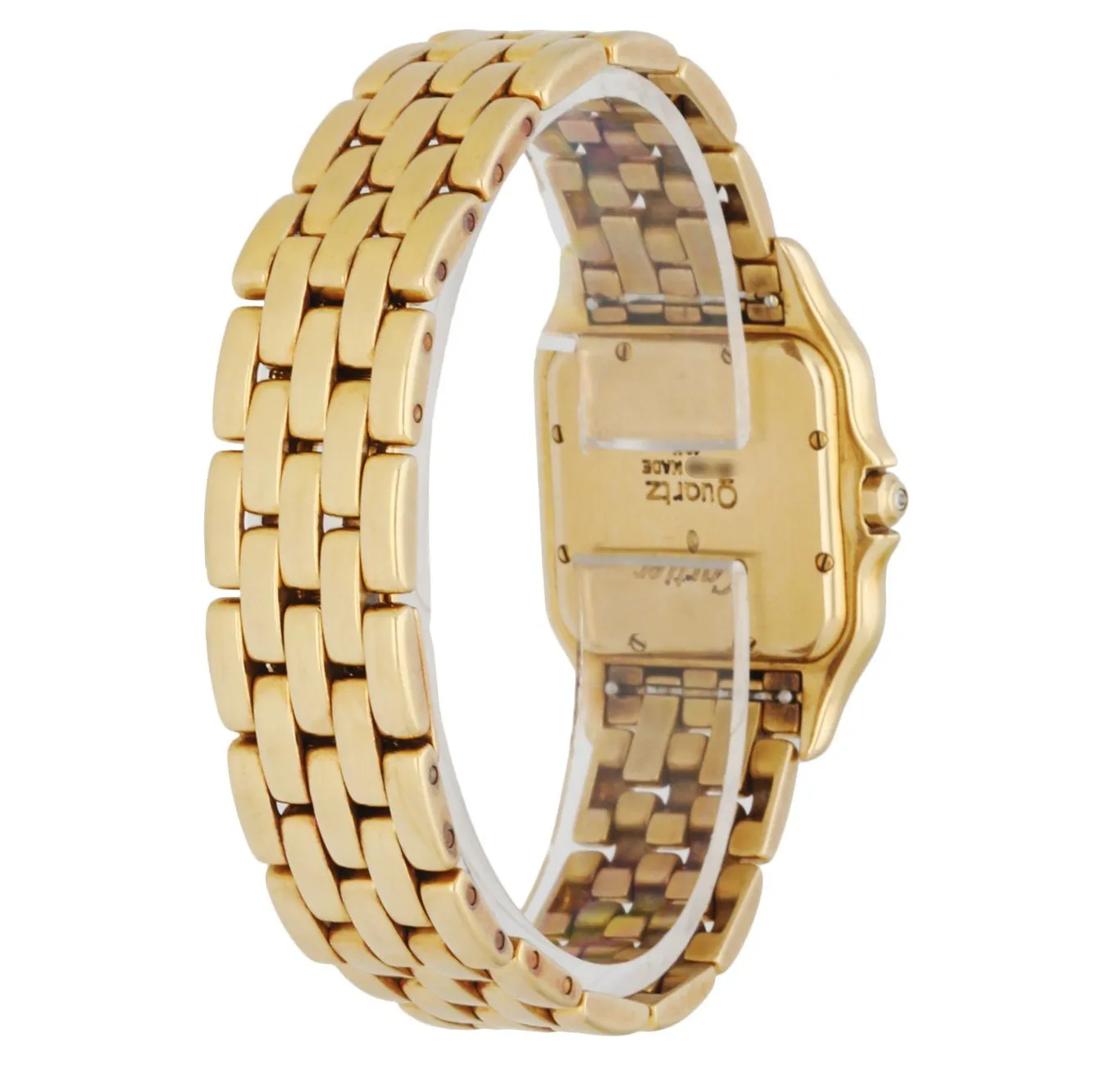 Cartier Panthere 18K Yellow Gold Diamond Bezel Midsize Watch