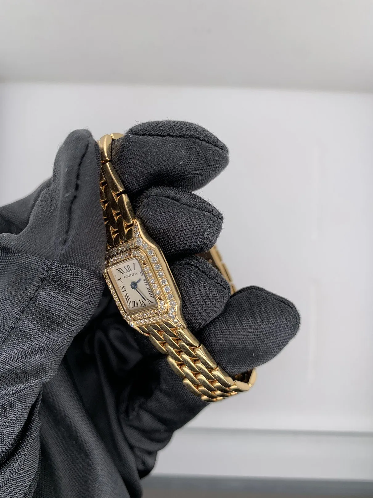 Cartier Panthere Mini 2360 18K Yellow Gold & Diamond Set Ladies Watch