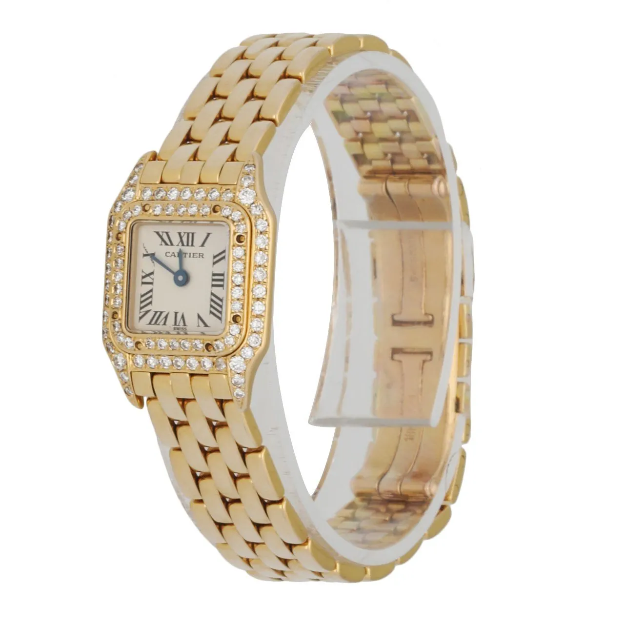 Cartier Panthere Mini 2360 18K Yellow Gold & Diamond Set Ladies Watch