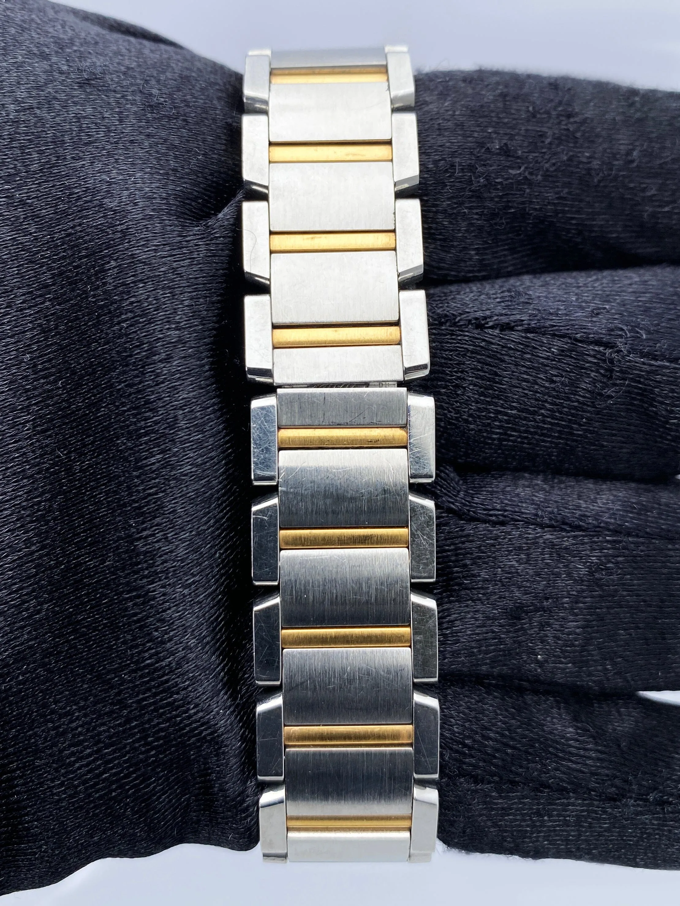 Cartier Tank Francaise W51027Q4 MOP Two-Tone Rose Gold Ladies Watch Box Papers