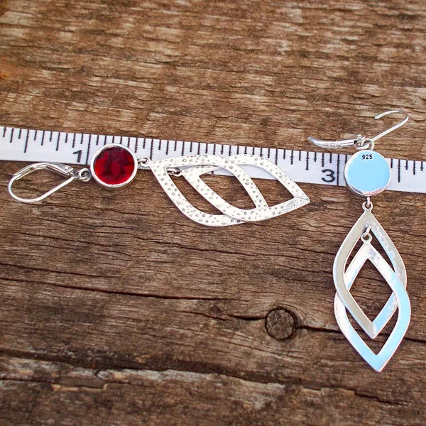 Cascade Sterling Leverback Earrings