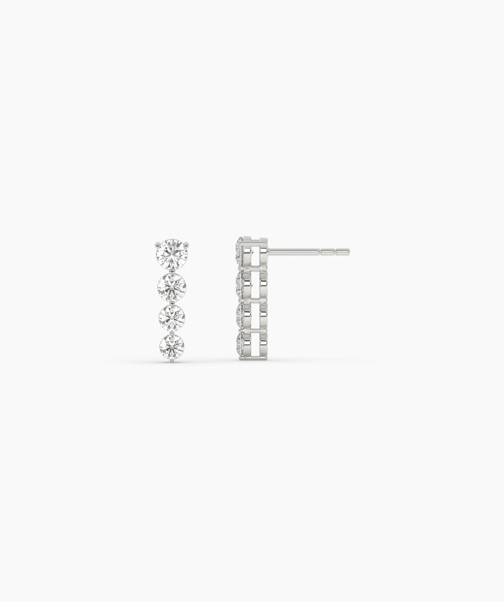 Cascading Diamond Drop Earrings