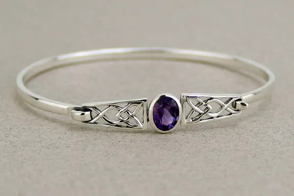 Celtic Bangle with Gem