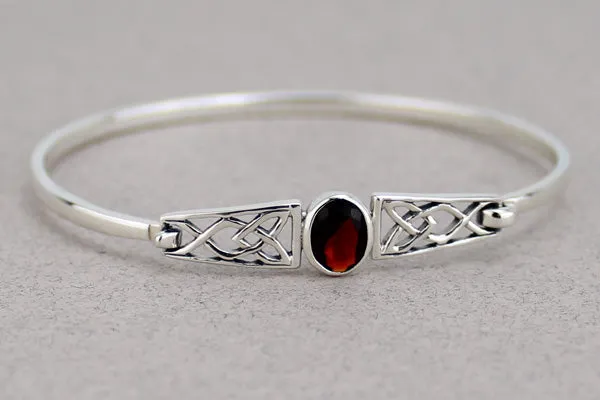 Celtic Bangle with Gem