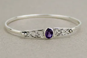 Celtic Bangle with Gem