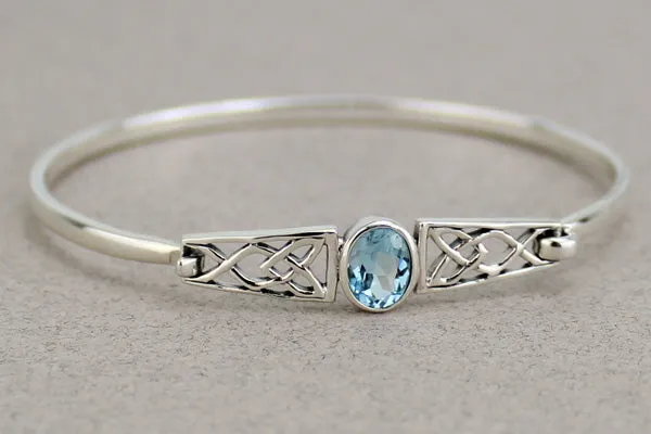 Celtic Bangle with Gem