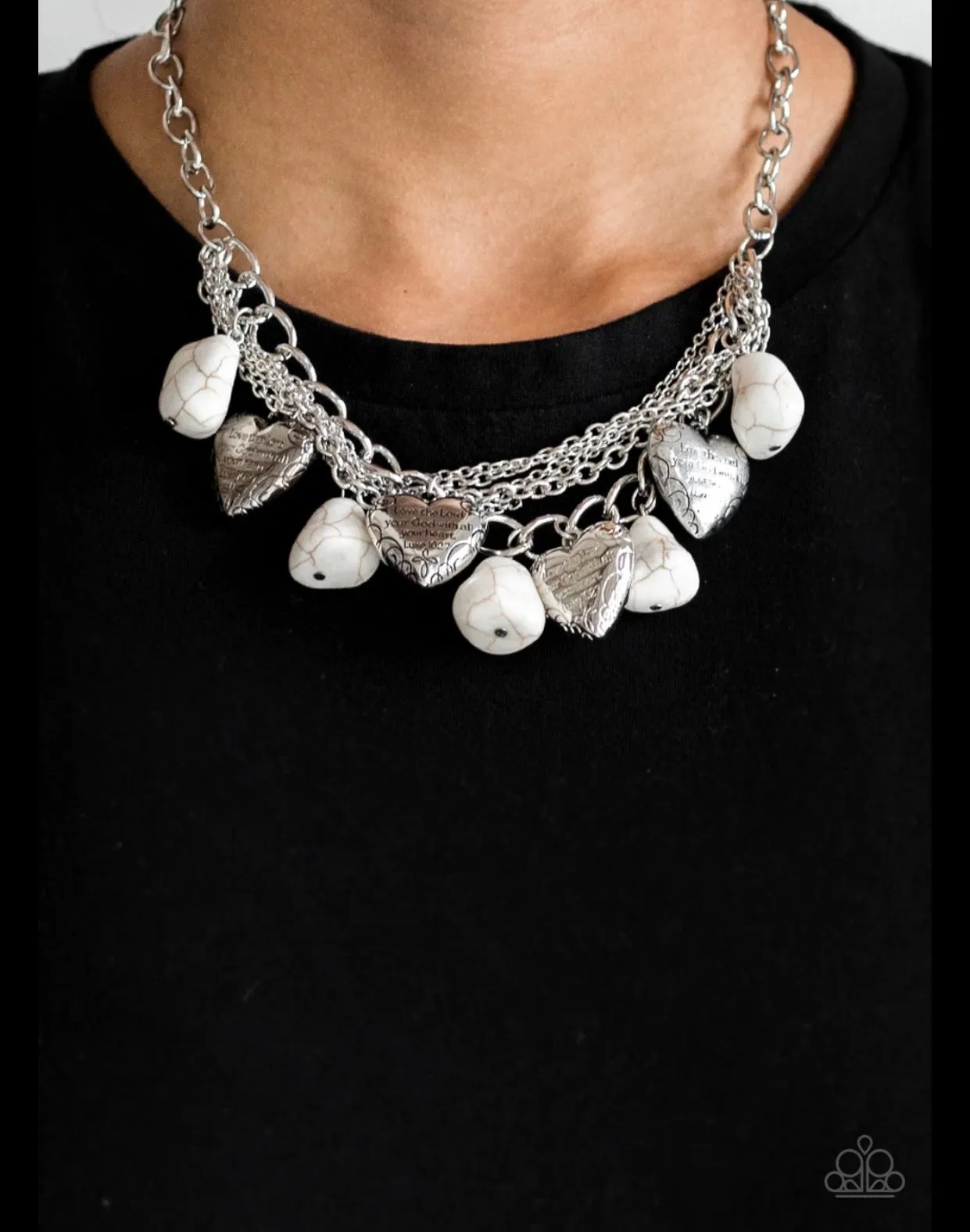 Change Of Heart - White Necklace