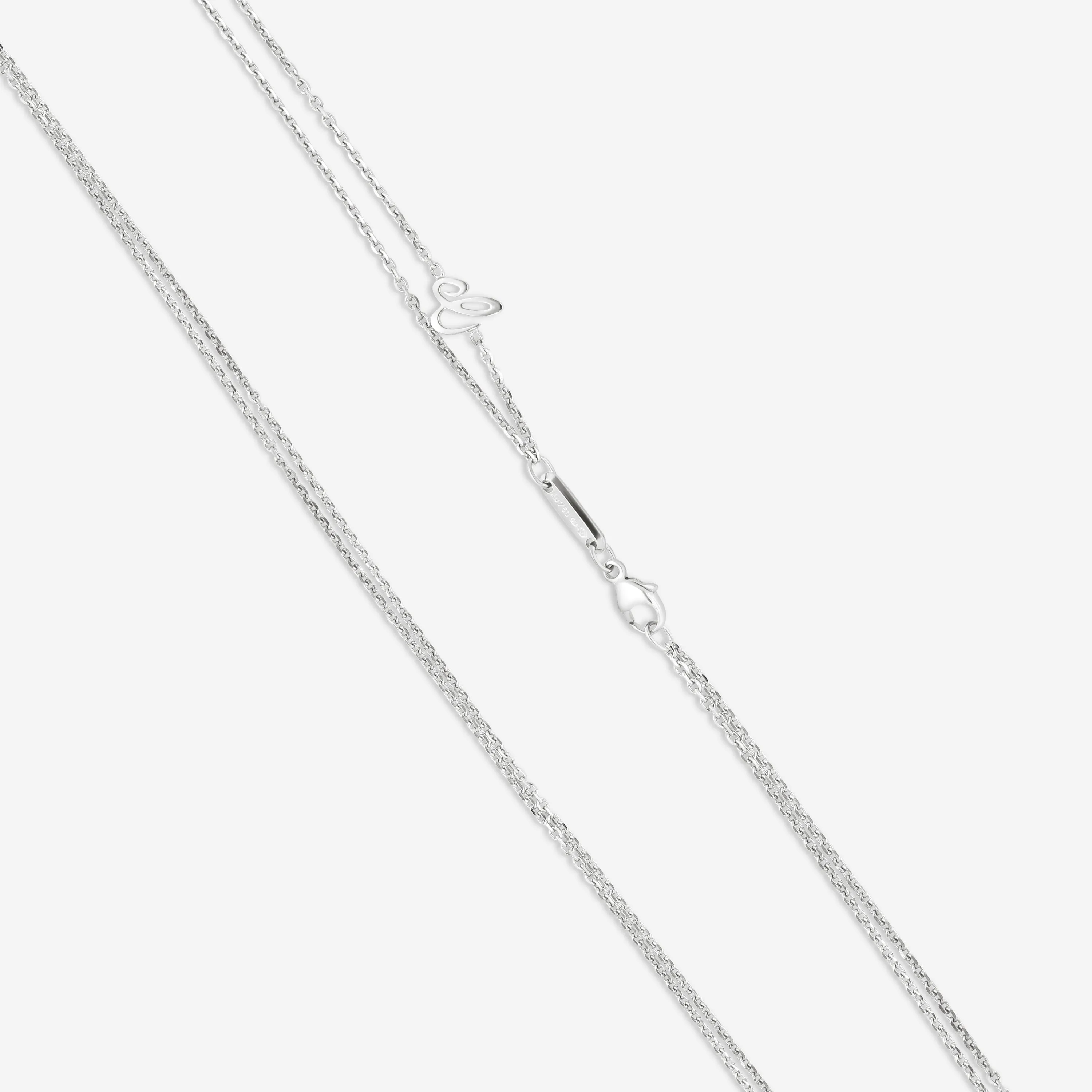 Chopard Happy Diamonds 18K White Gold Diamond Pendant Necklace 799569-1002