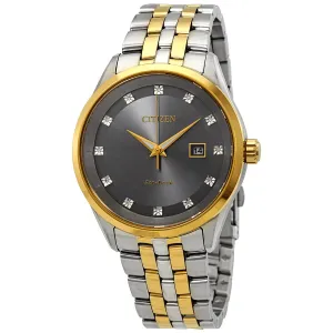 Citizen Corso Diamond Grey Dial Two-tone Men's Watch BM7258-54H