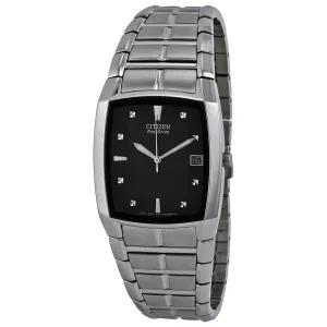 Citizen Eco Drive Black Dial Stainless Steel Men's Watch BM6550-58E