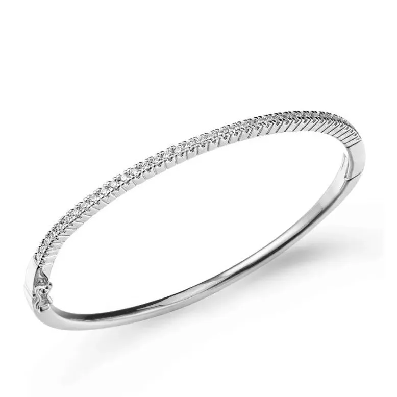 Classic Bangle CZ Bracelet - Gold Or Silver