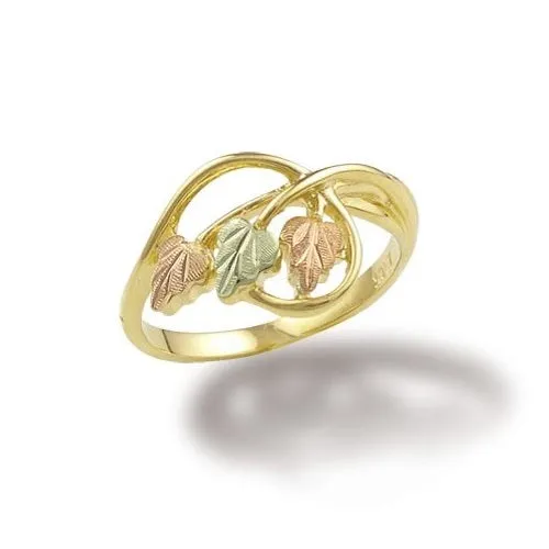 Classic Foliage IV - Black Hills Gold Ladies Ring
