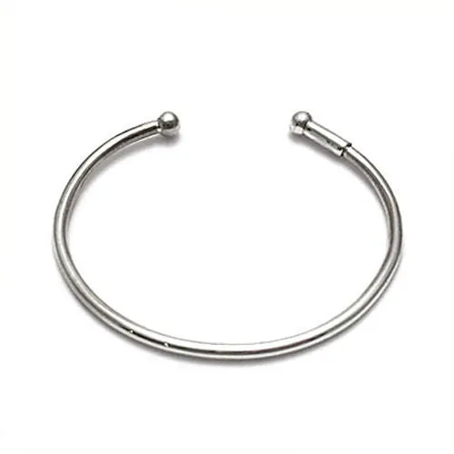 Classic Sterling Silver Child's Bangle Bracelet - 6 Inch