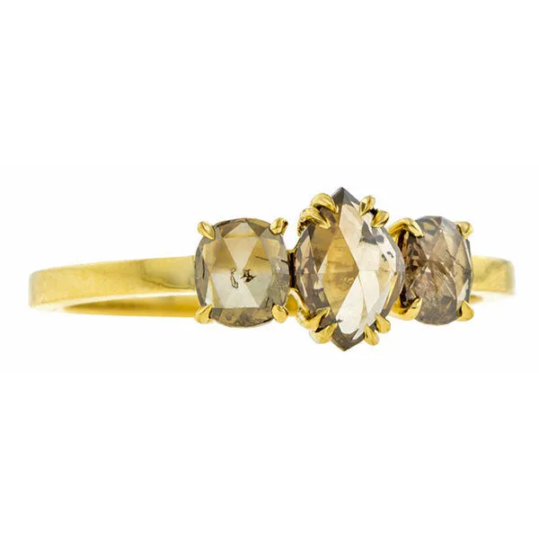 Cognac Rose Cut Diamond Ring- Heirloom by Doyle & Doyle