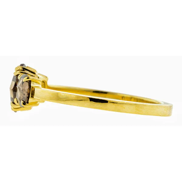 Cognac Rose Cut Diamond Ring- Heirloom by Doyle & Doyle
