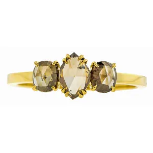 Cognac Rose Cut Diamond Ring- Heirloom by Doyle & Doyle
