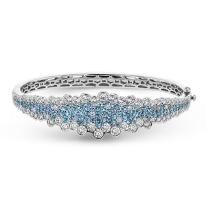 Color Bangle in 18k Gold with Diamonds