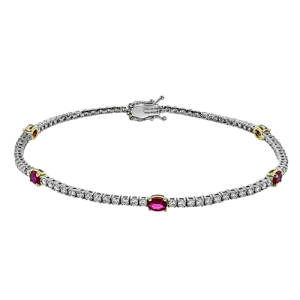 Color Bracelet in 18k Gold with Diamonds