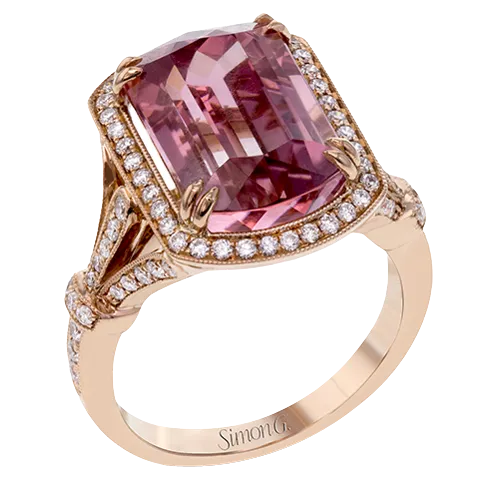 Color Ring in 18k Gold with Diamonds