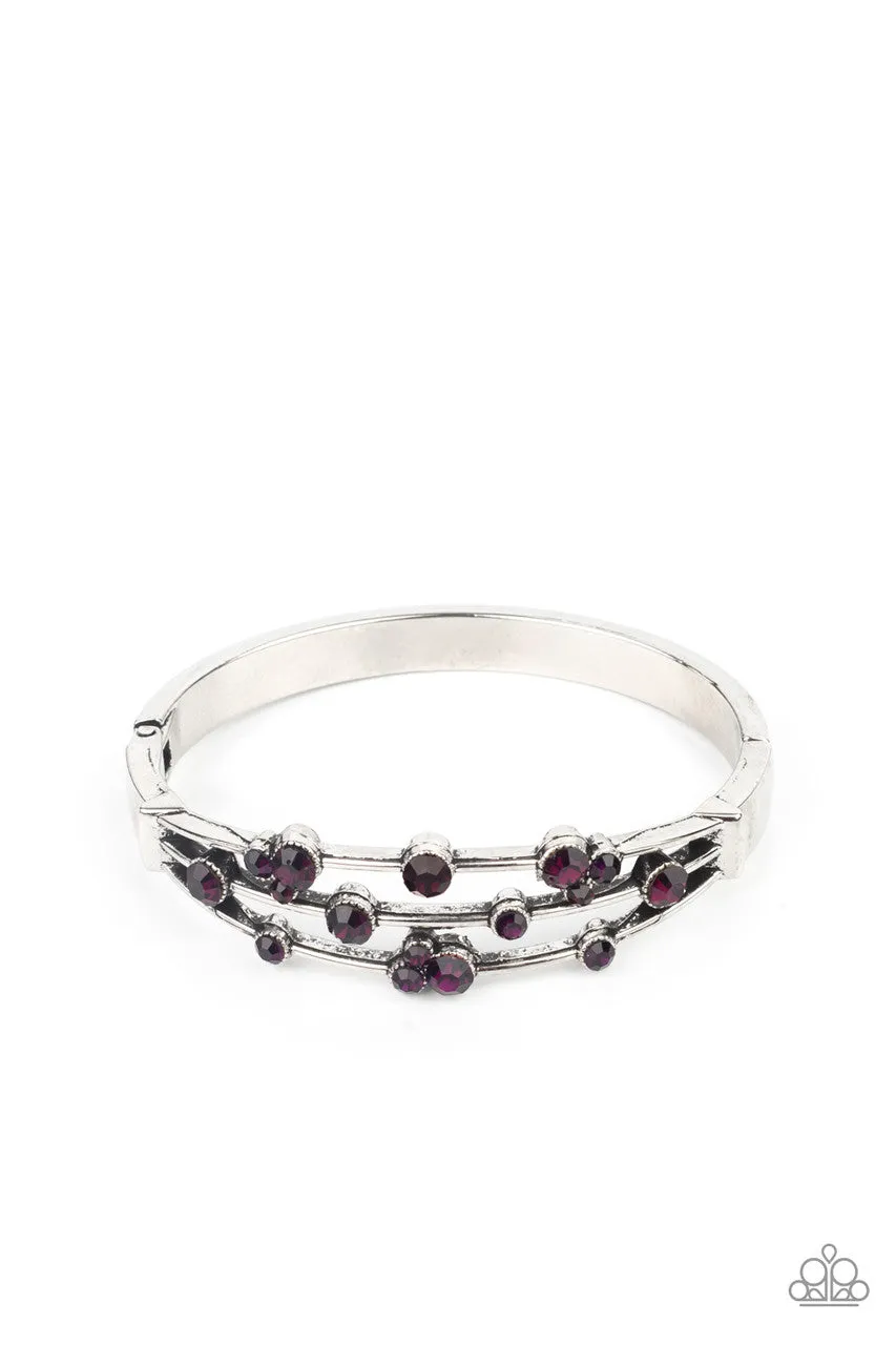 Cosmic Candescence Purple Paparazzi Bracelet