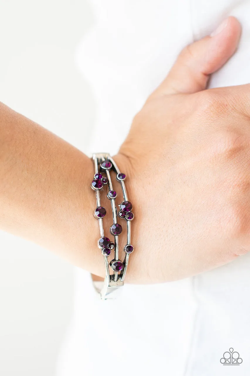 Cosmic Candescence Purple Paparazzi Bracelet