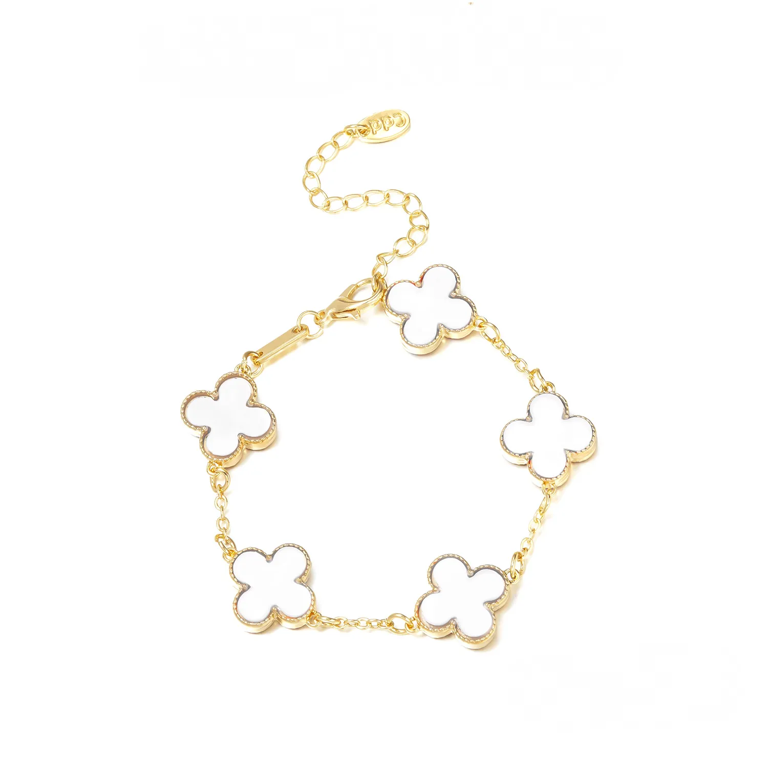 Cross-border New Arrival Four-leaf Clover Bracelet Women's South Korea Fritillaria Good Luck Four-leaf Clover All-match Bracelet