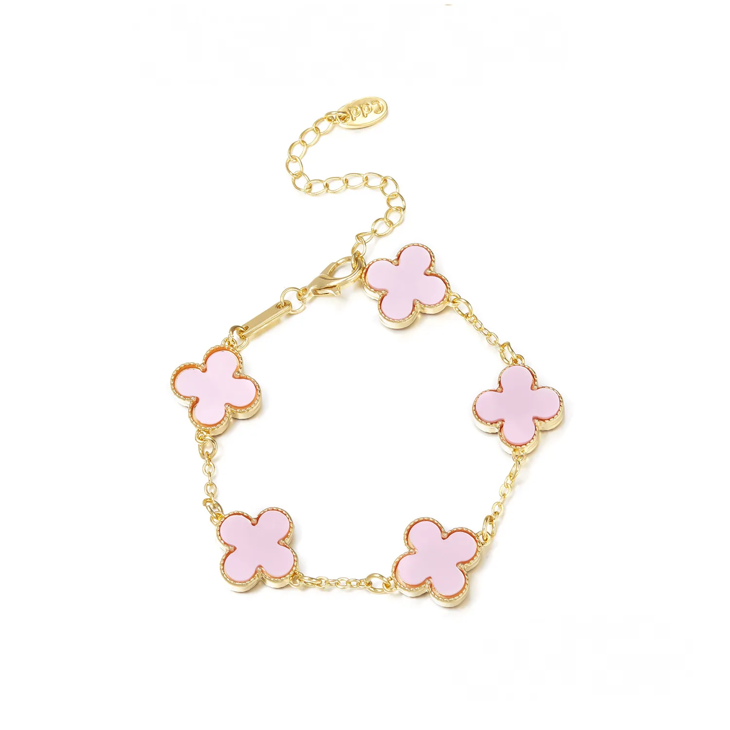 Cross-border New Arrival Four-leaf Clover Bracelet Women's South Korea Fritillaria Good Luck Four-leaf Clover All-match Bracelet