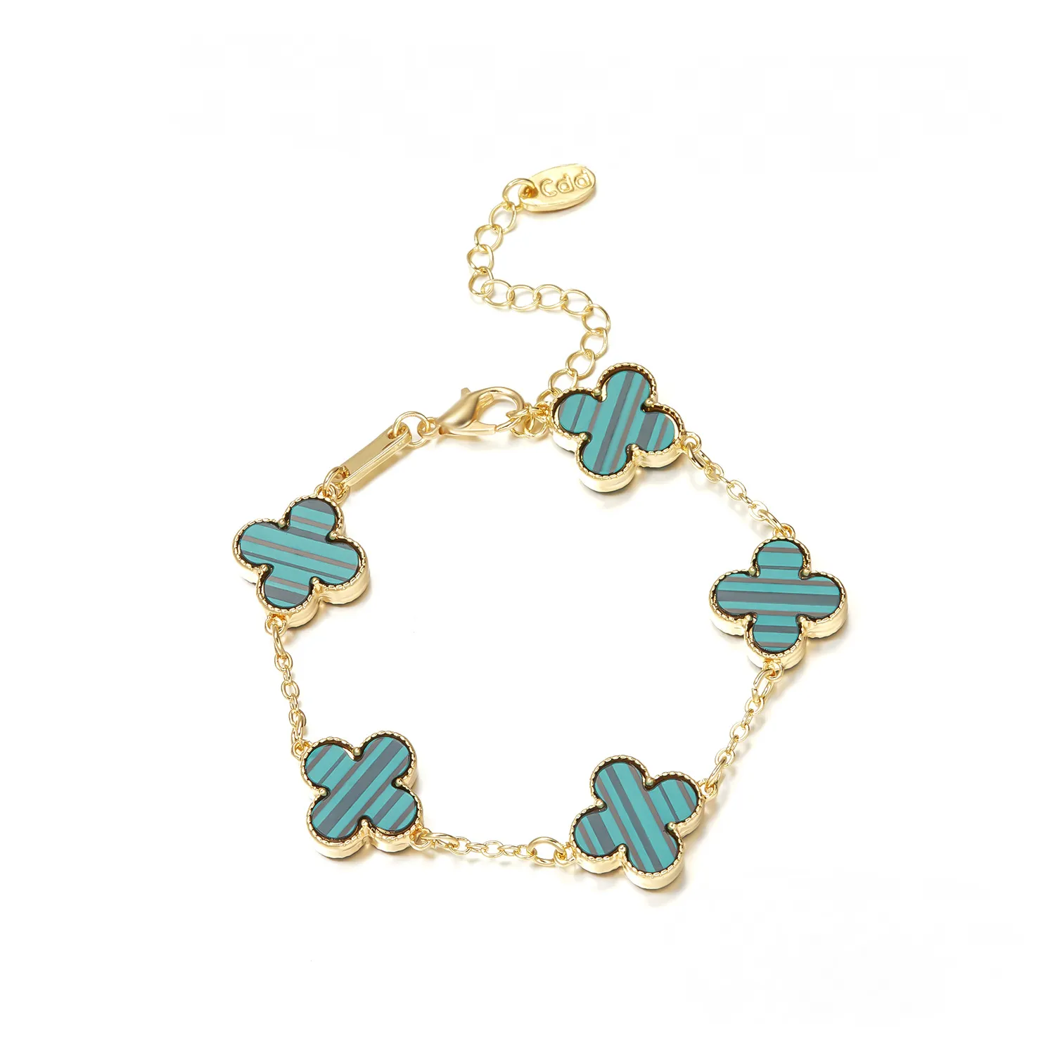 Cross-border New Arrival Four-leaf Clover Bracelet Women's South Korea Fritillaria Good Luck Four-leaf Clover All-match Bracelet