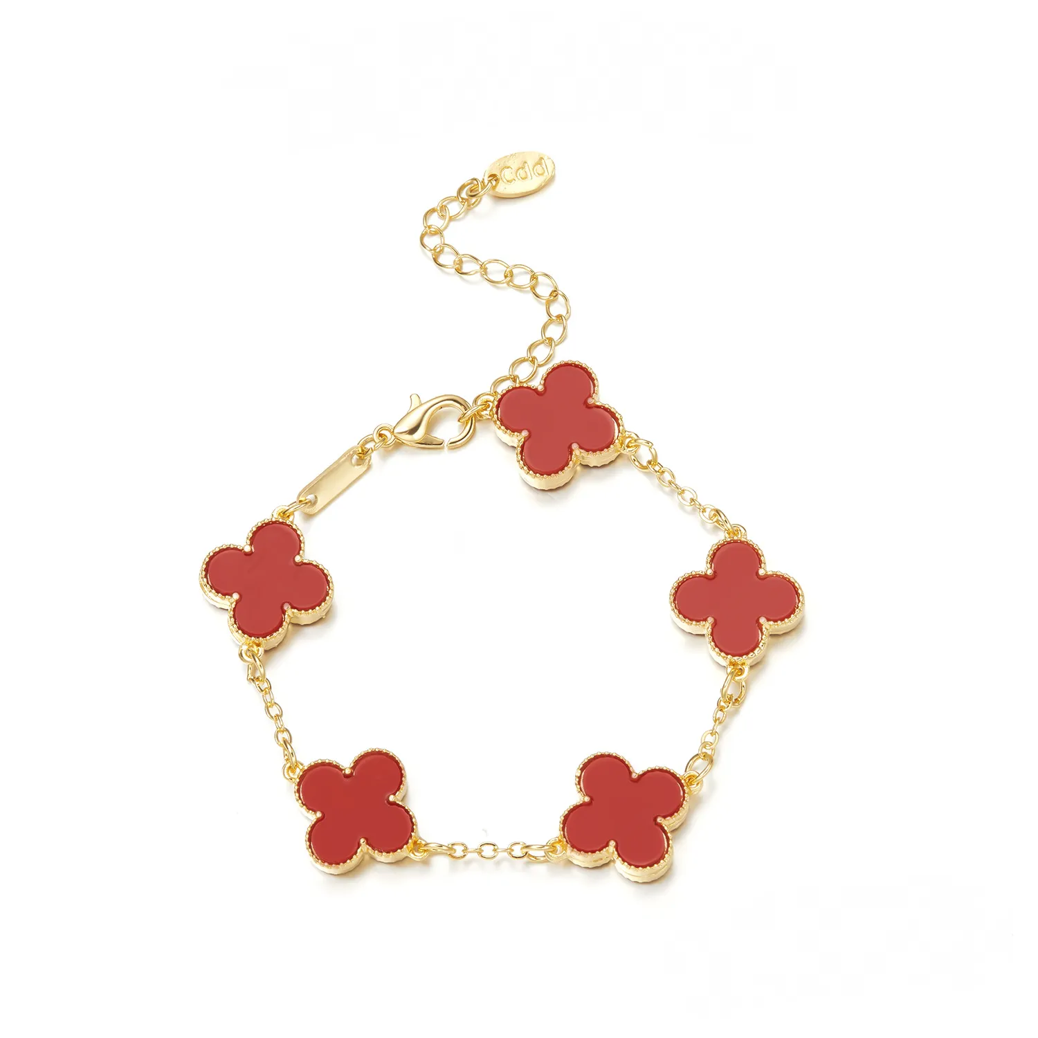 Cross-border New Arrival Four-leaf Clover Bracelet Women's South Korea Fritillaria Good Luck Four-leaf Clover All-match Bracelet
