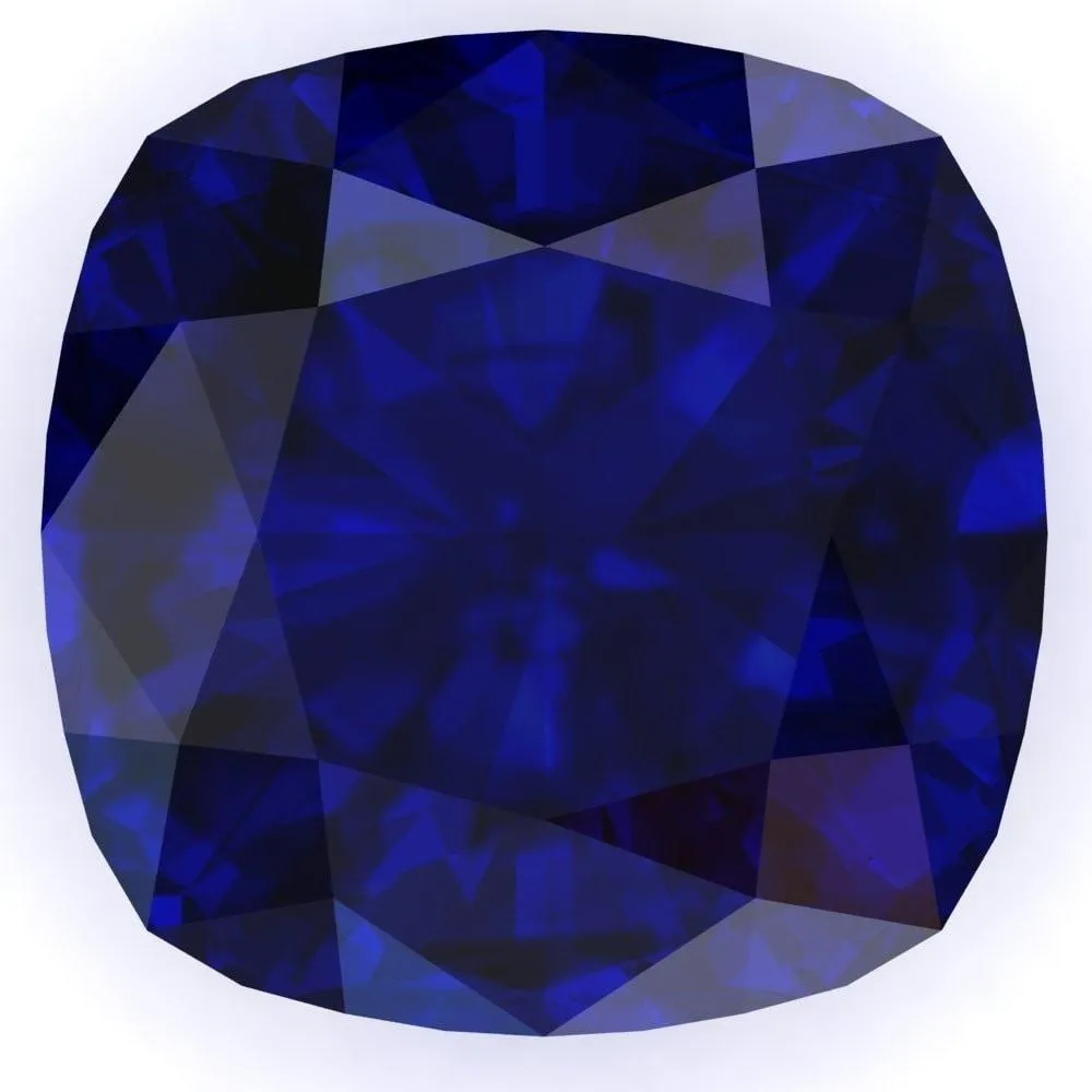 Cushion FAB Lab-Grown Blue Sapphire Gems