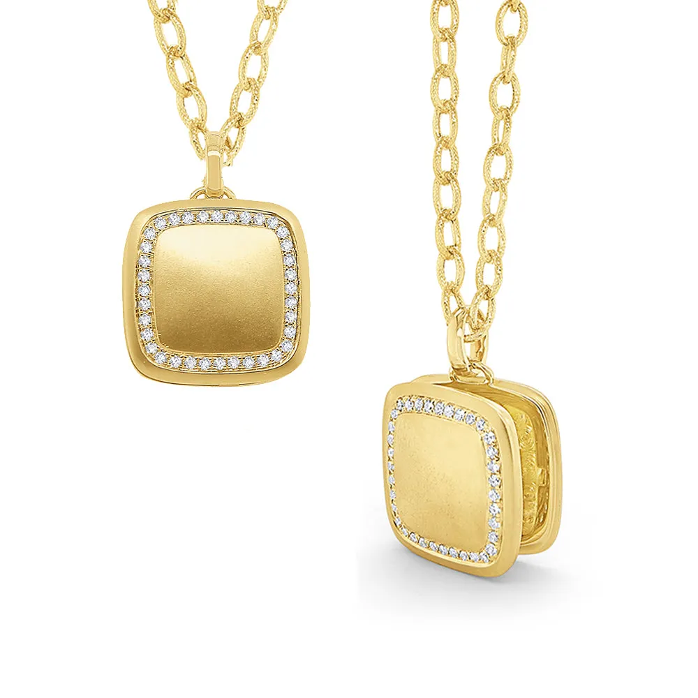 Cushion Shaped Locket by KC Designs