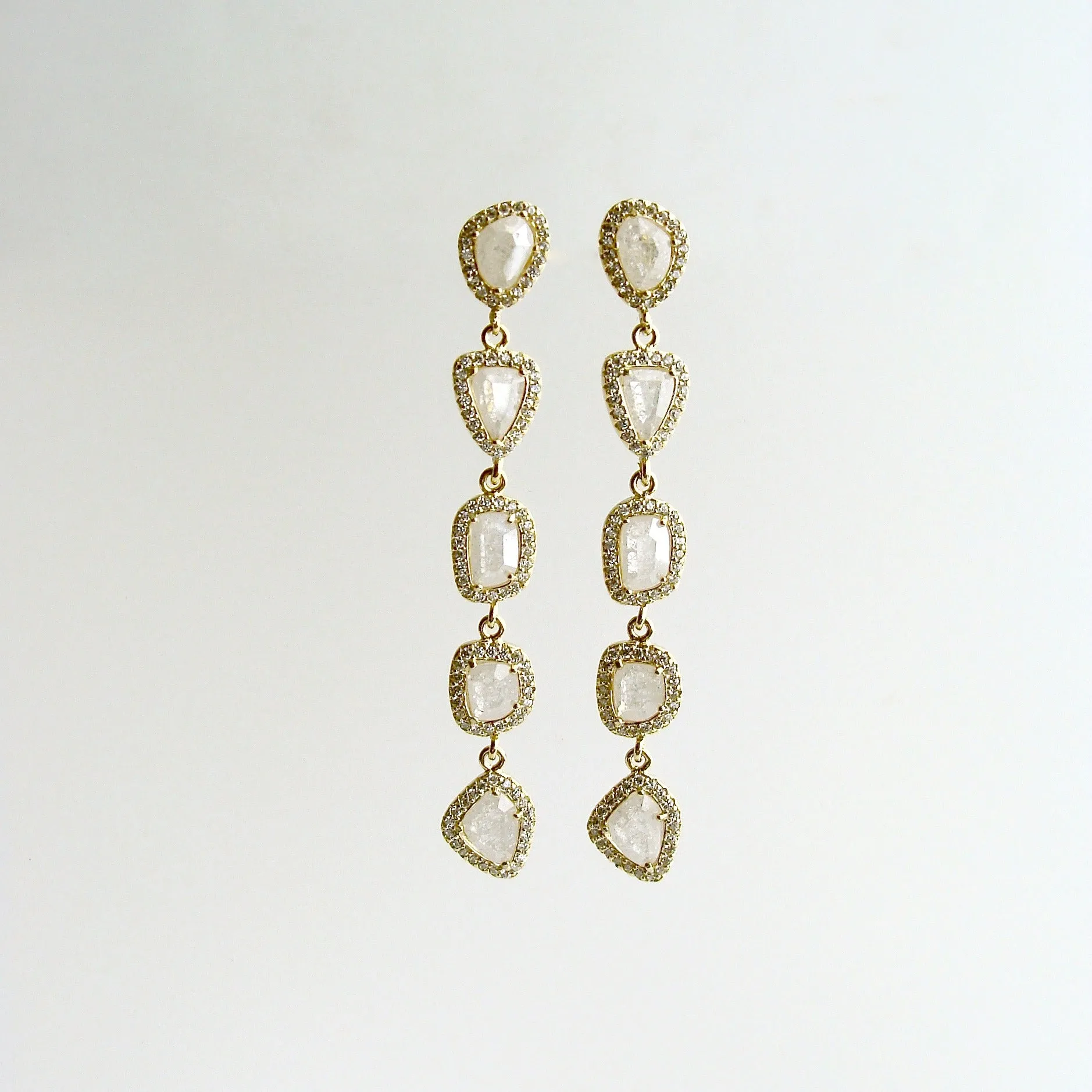 CZ Duster Earrings - Tallia Earrings