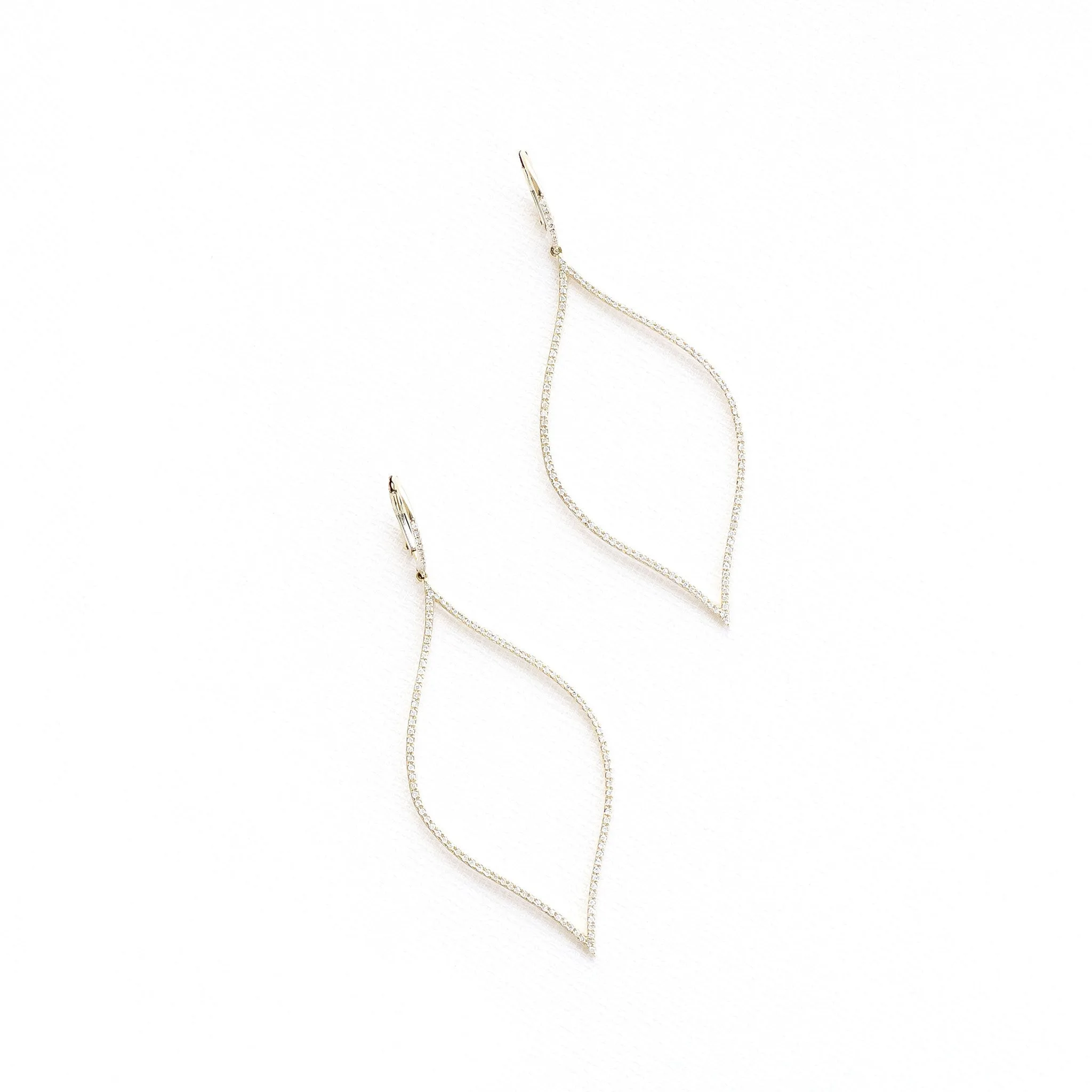Dangling Diamond Mosaic Earrings