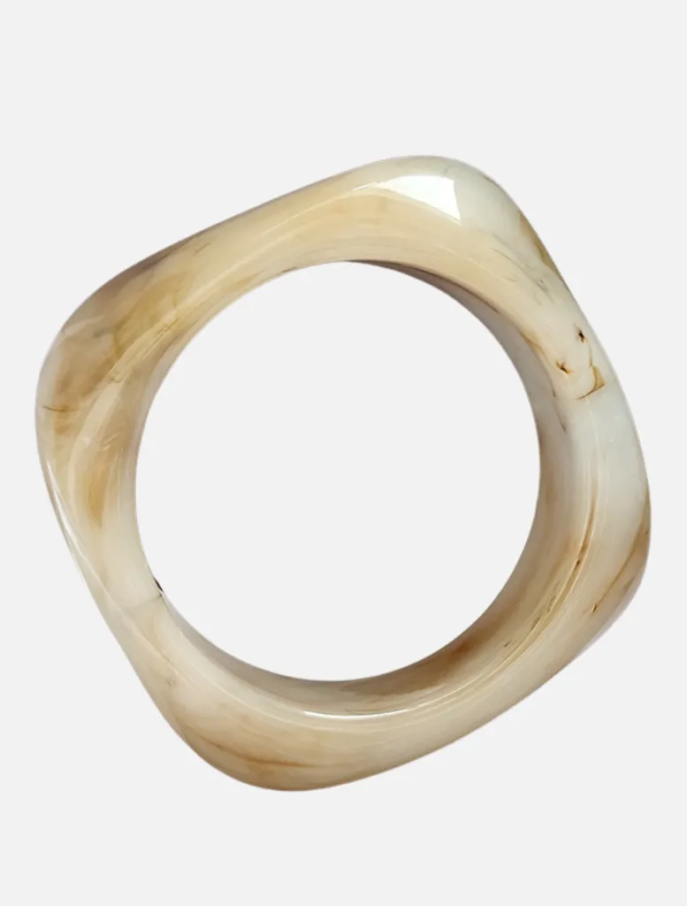 Desire Bangle - Beige Swirl