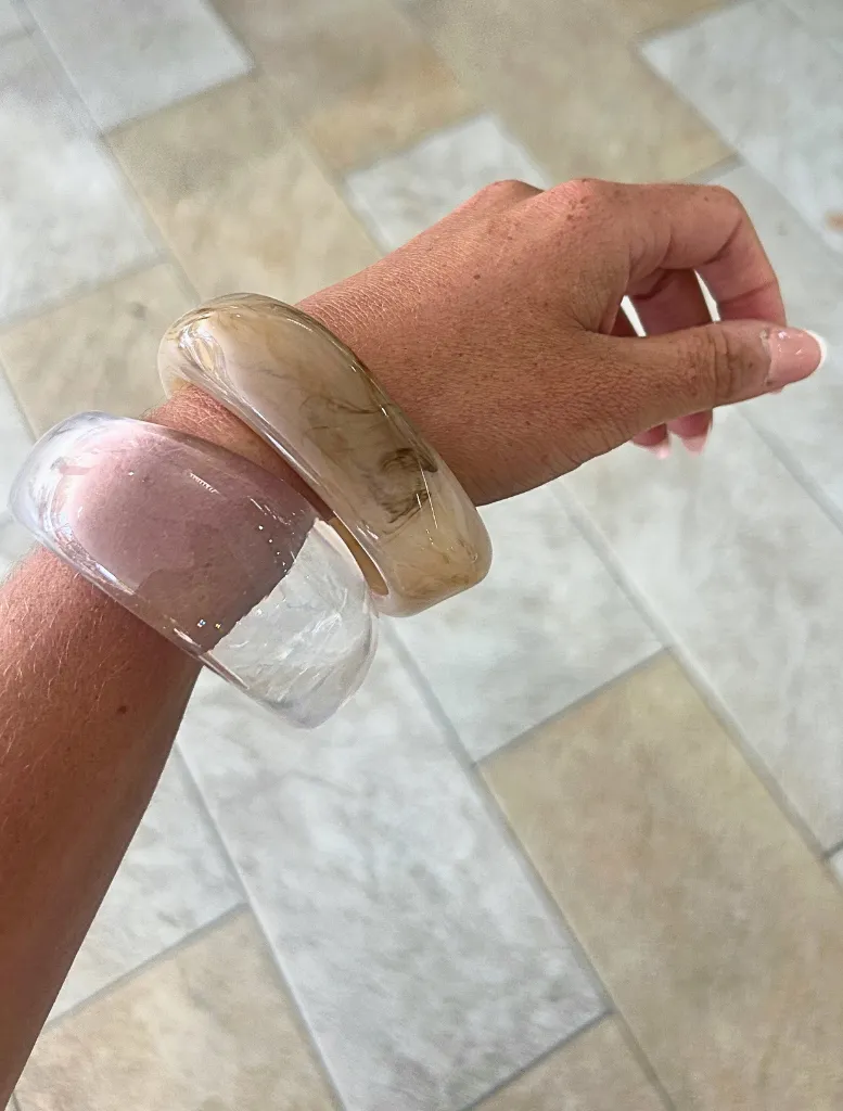 Desire Bangle - Beige Swirl