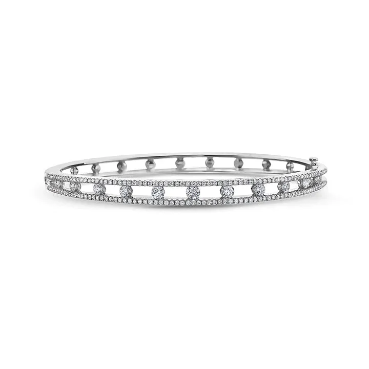 Diamond Air Bracelet, White Gold