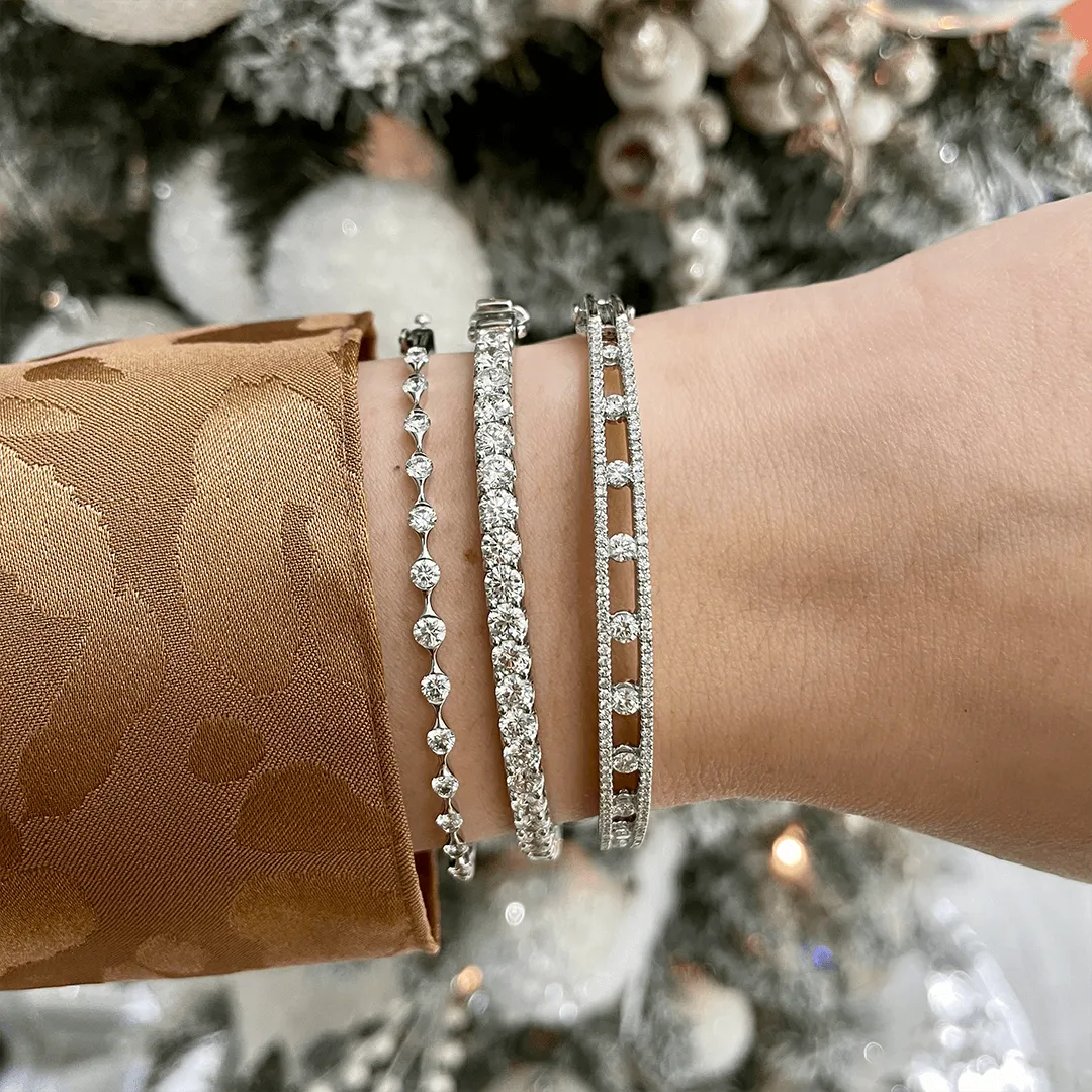 Diamond Air Bracelet, White Gold