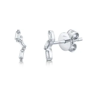 Diamond Baguette Earrings