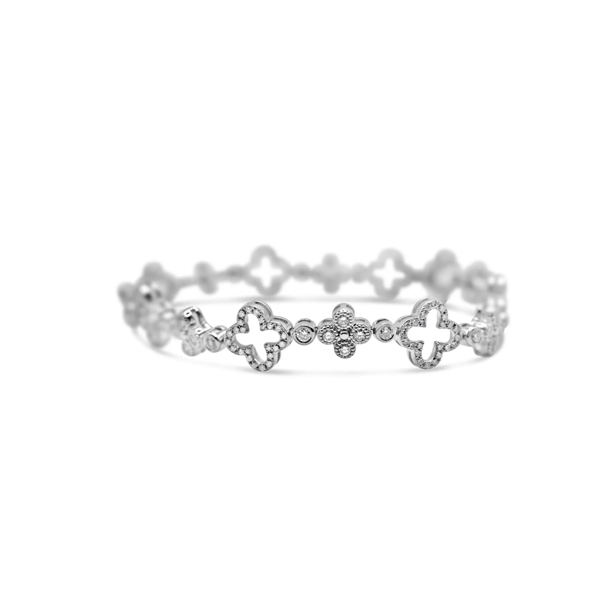 Diamond Clover Bracelet