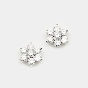 Diamond Cluster Earrings