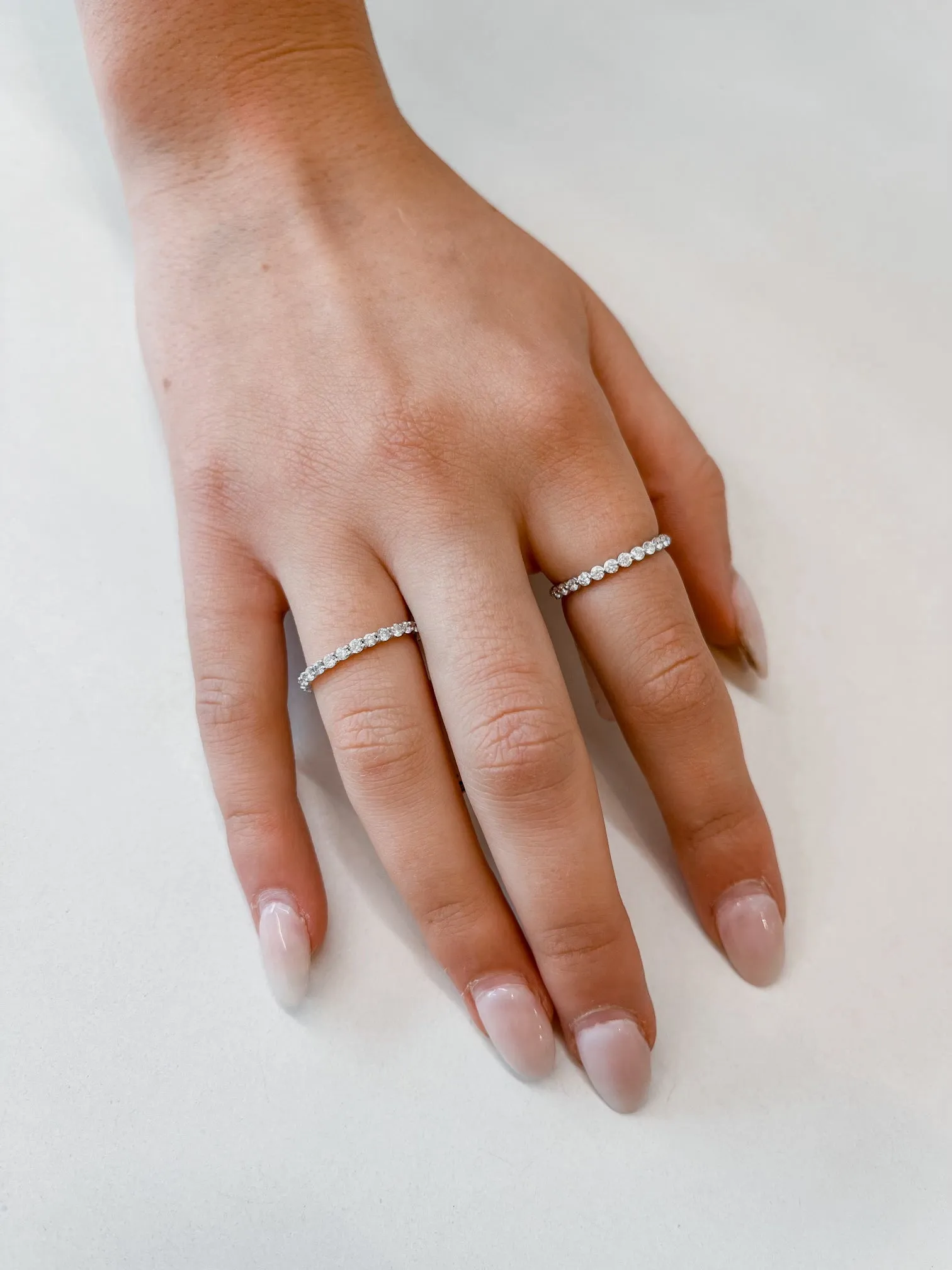 Diamond Dot Eternity Band