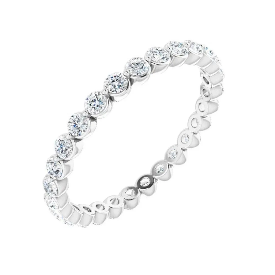 Diamond Dot Eternity Band