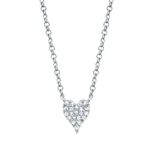 Diamond Pave Heart Necklace
