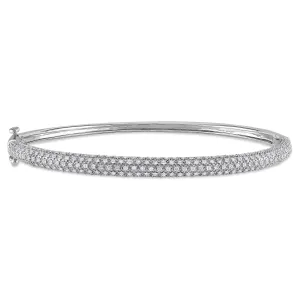 Diamond Pave Set Bangle 7/8 CT