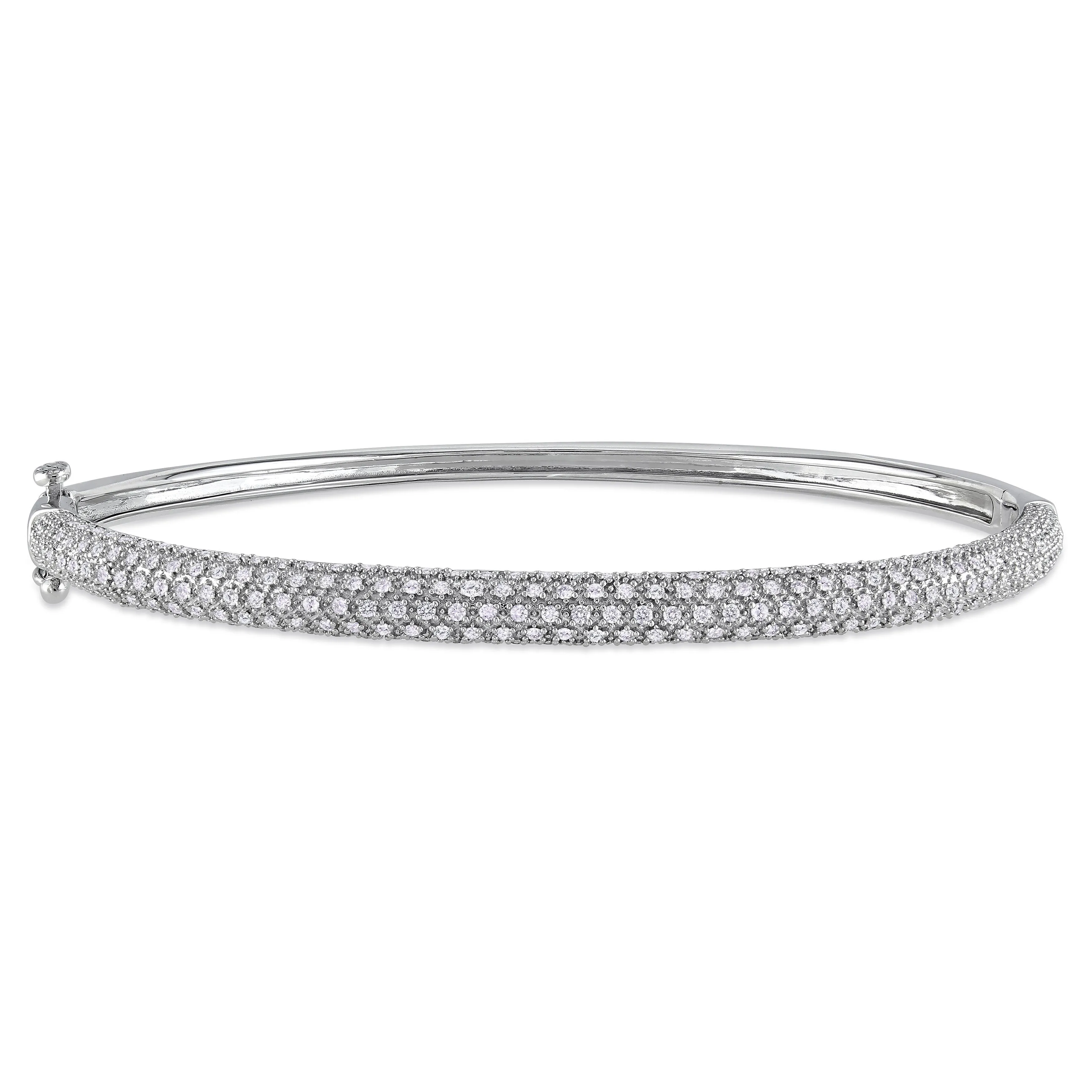 Diamond Pave Set Bangle 7/8 CT